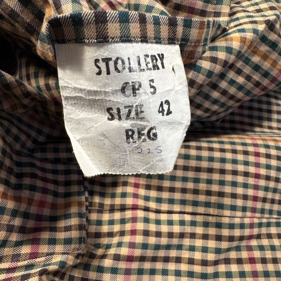 Vintage Unisex Men's Stollerys Trench Coat Made in England  Check Lining S42 - Picture 11 of 16